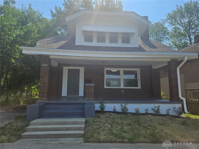 view of front of house featuring a porch