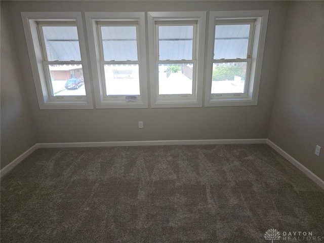 carpeted spare room with a wealth of natural light