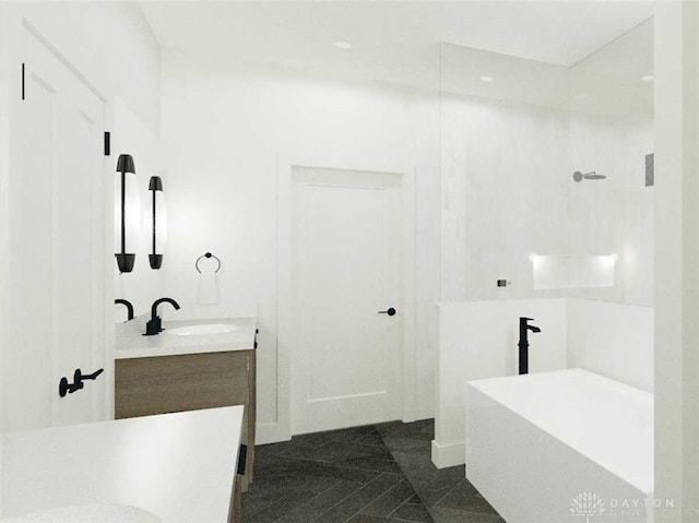 4870 Bunnell Hill Rd, Lebanon, OH 45036 - full bath with a shower, vanity, and a tub