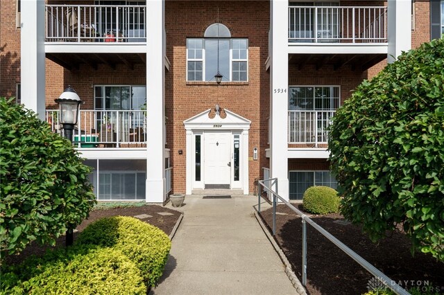 exterior space with a balcony