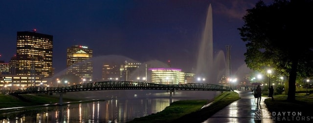 view of city with a water view