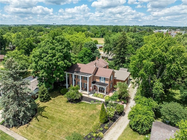 birds eye view of property