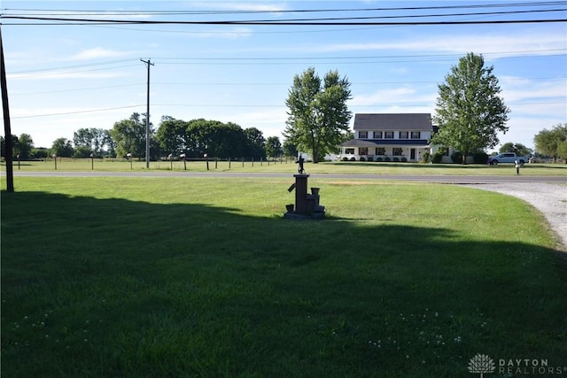 view of community featuring a lawn