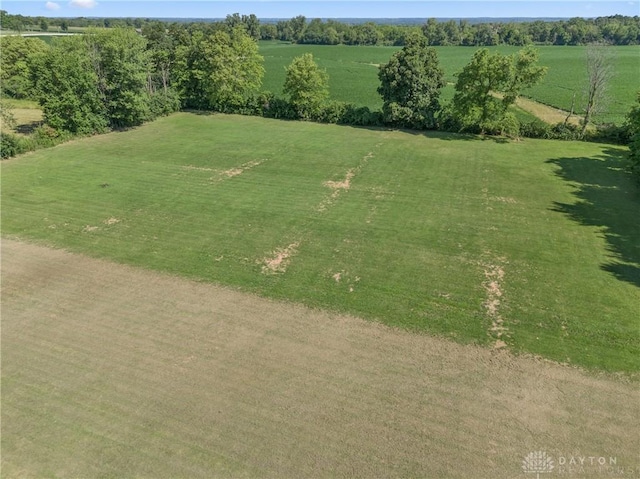 drone / aerial view featuring a rural view