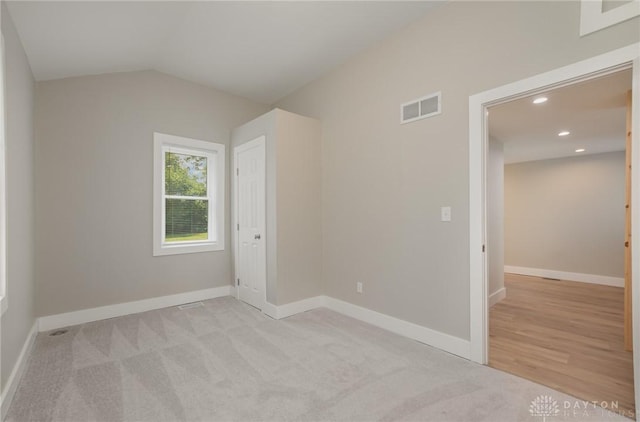 view of carpeted empty room