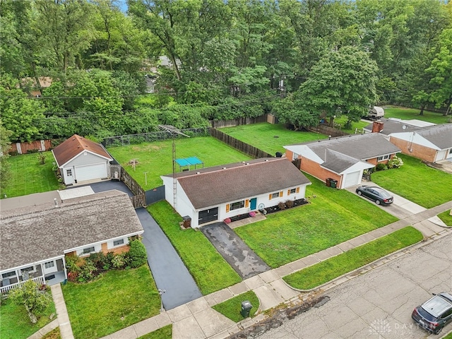 birds eye view of property