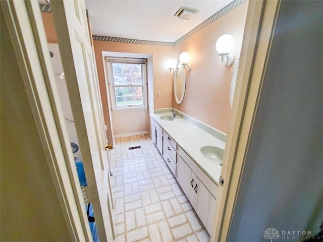 bathroom with vanity