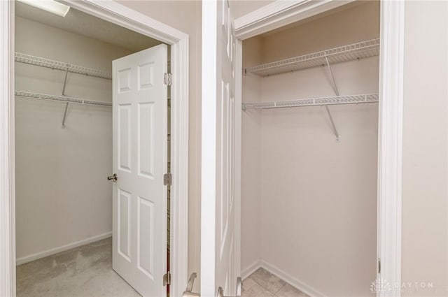 view of closet