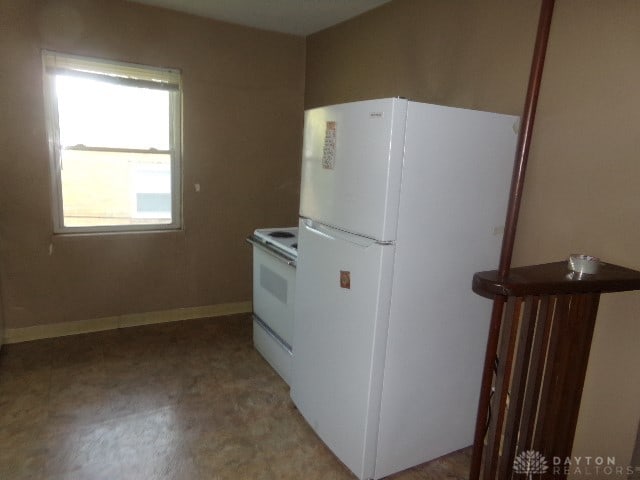 kitchen featuring white appliances