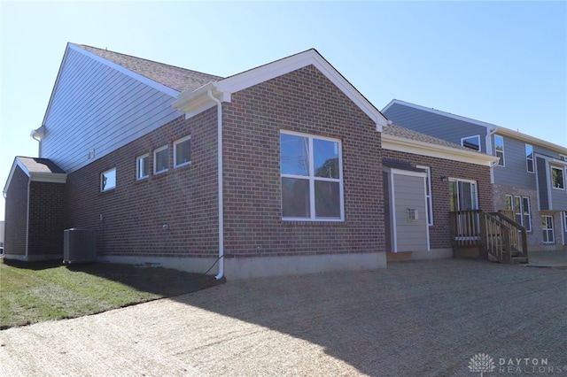 view of front of house with central AC