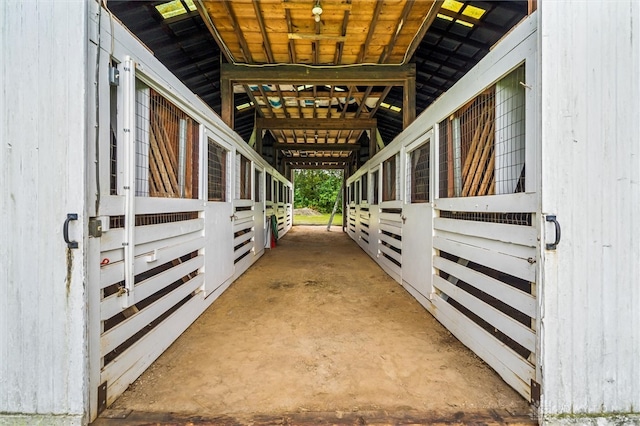 view of horse barn