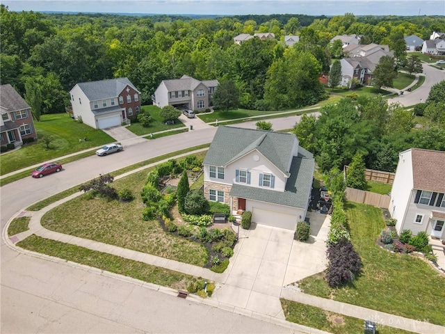 birds eye view of property