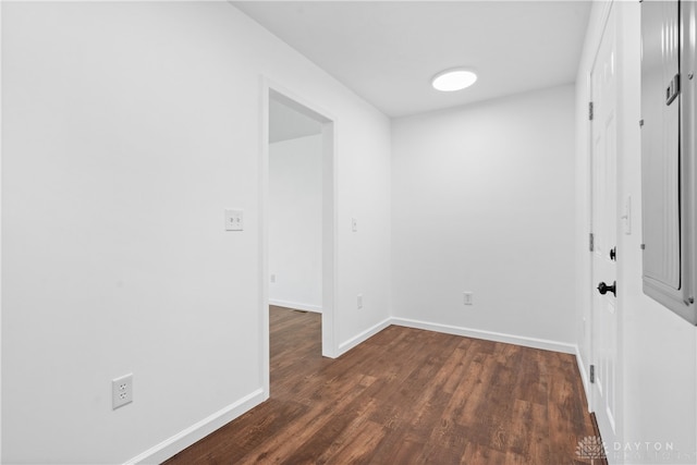 interior space featuring dark hardwood / wood-style flooring