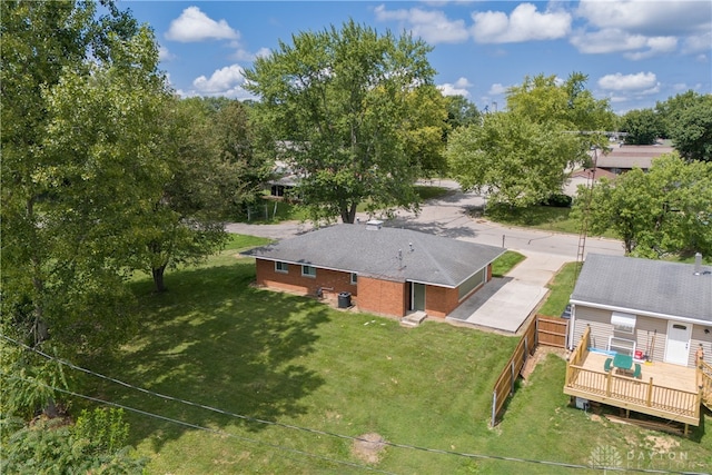 birds eye view of property