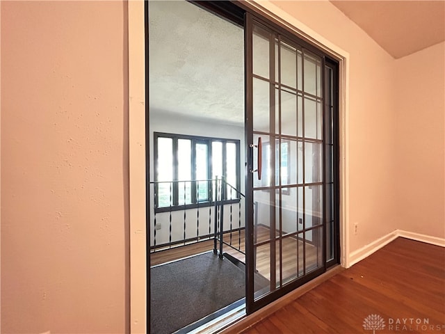 interior space featuring hardwood / wood-style flooring