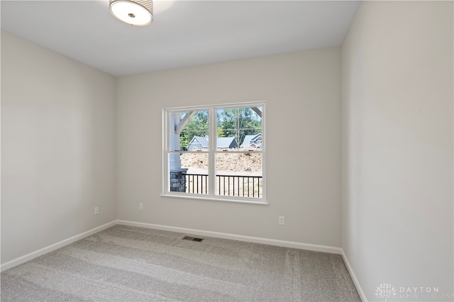 view of carpeted empty room