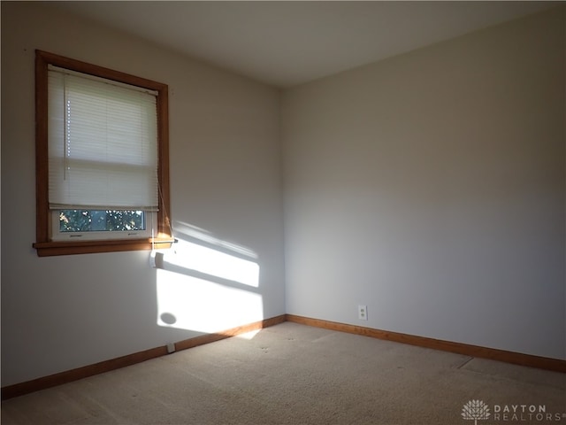 view of carpeted empty room