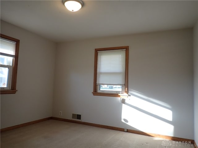 empty room with carpet and plenty of natural light