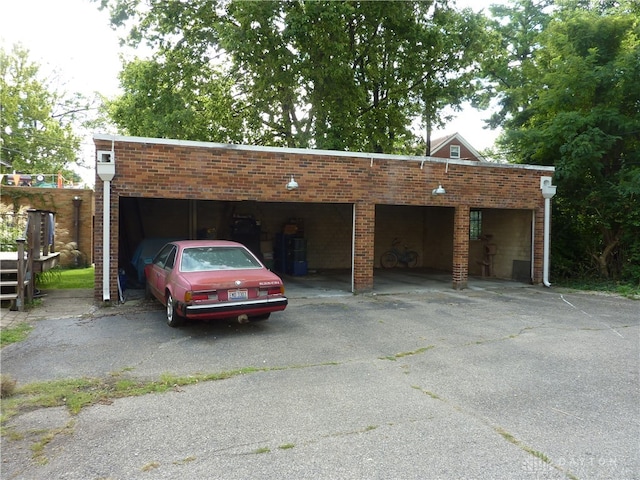 view of parking / parking lot