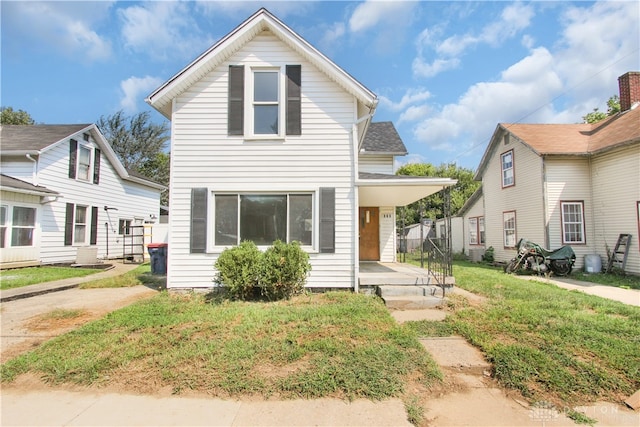 front of property with a front yard