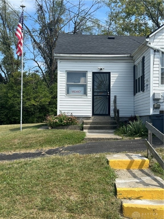 exterior space featuring a yard