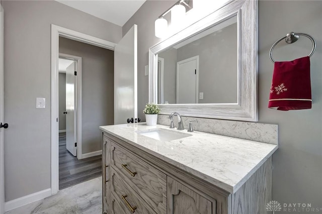 bathroom featuring vanity