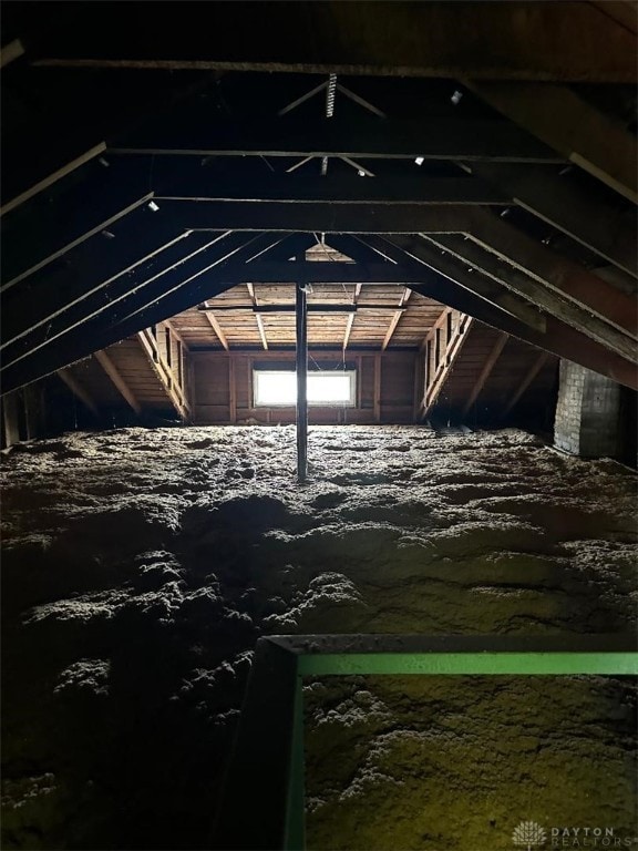 view of attic