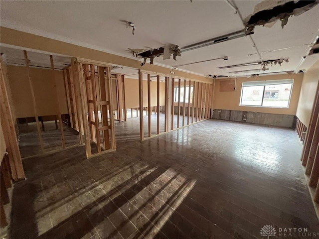 interior space featuring wood-type flooring