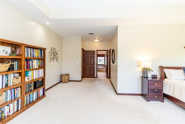 interior space with light carpet