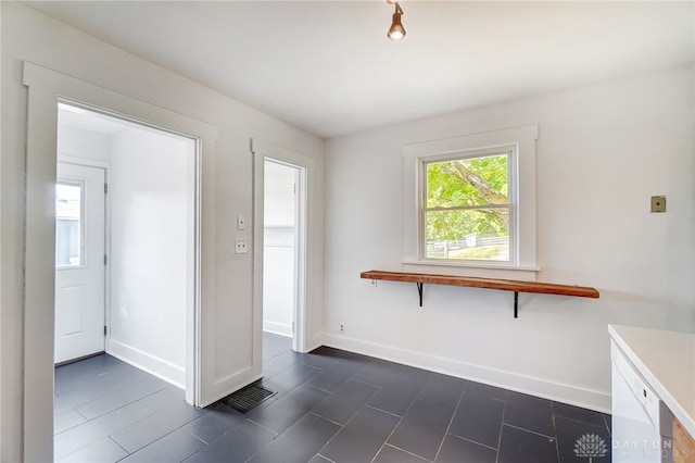 view of tiled empty room