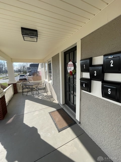 view of patio / terrace with a porch