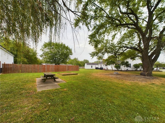 view of yard featuring a patio