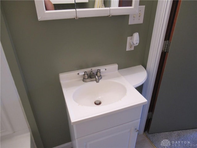 bathroom featuring vanity