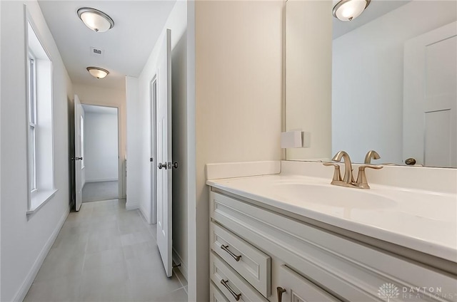 bathroom featuring vanity