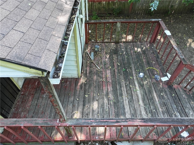 view of wooden terrace