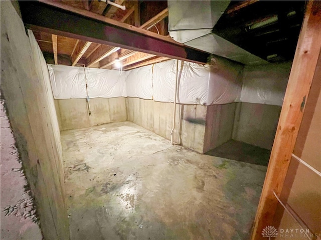 view of basement