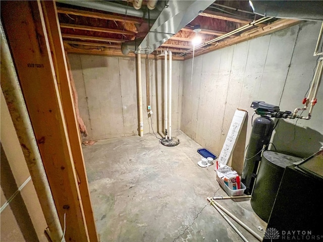 view of basement