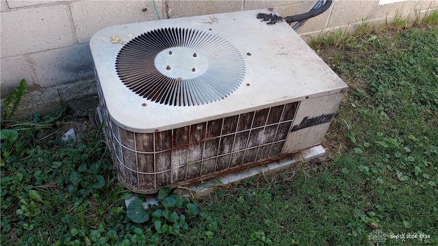 exterior details with central AC unit