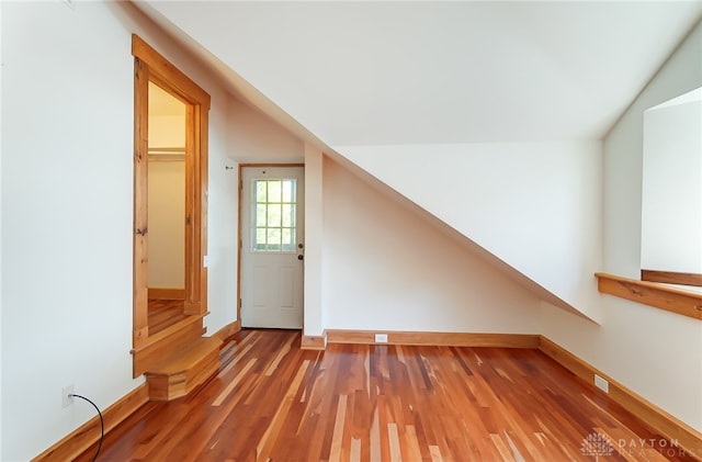 bonus room featuring hardwood / wood-style flooring