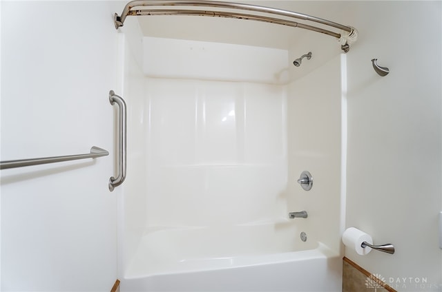 bathroom featuring bathtub / shower combination