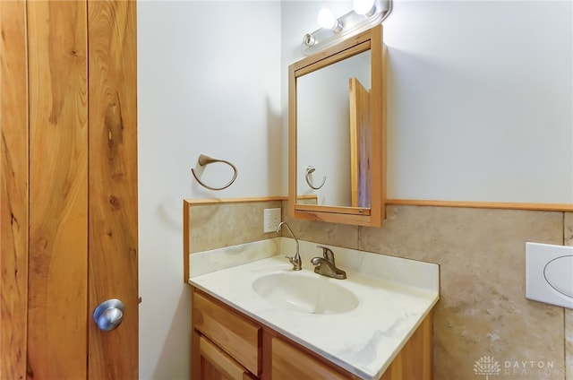 bathroom featuring vanity