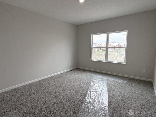 view of carpeted empty room