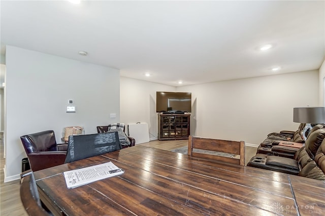 dining room featuring hardwood / wood-style floors