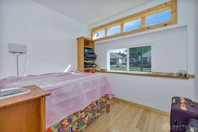 bedroom featuring hardwood / wood-style flooring