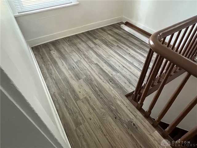 interior space featuring wood-type flooring