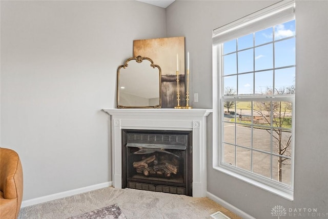 interior details with carpet floors