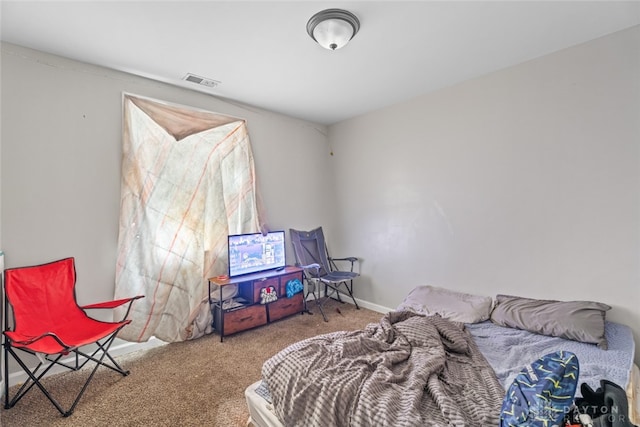 bedroom featuring carpet flooring