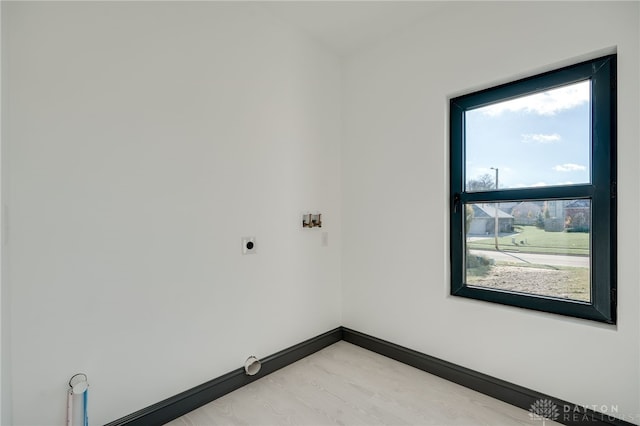 empty room featuring light hardwood / wood-style flooring