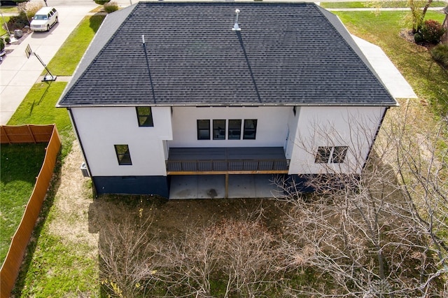 view of rear view of property