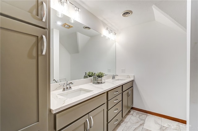 bathroom featuring vanity